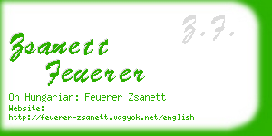 zsanett feuerer business card